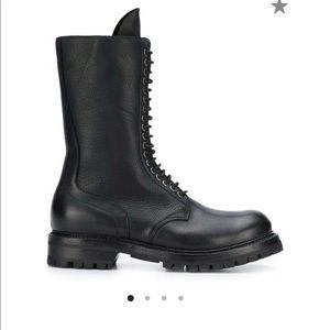 Rick Owens , combat black boots